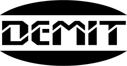 Czarne logo firmy DEMIT Paweł Prasowski